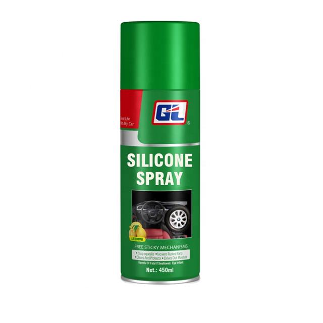 Pulidor de silicona para el cuidado del coche en spray para salpicaderos